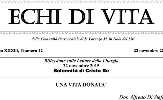 San Lorenzo Martire - ECHI VITA - 12 2015_16 - Splash