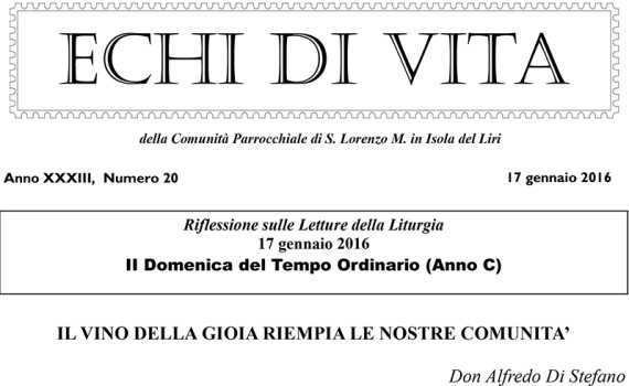 San Lorenzo Martire ® - 2016 01 16 - Echi di VITA - N 20